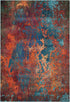 2' X 4' Atlantic Abstract Power Loom Non Skid Area Rug